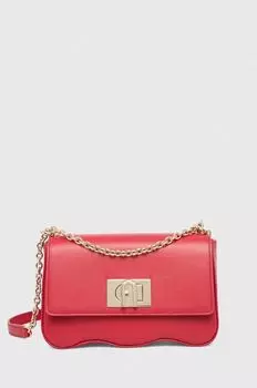 Кожаная сумочка Furla, красный