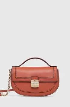 Кожаная сумочка Furla, оранжевый