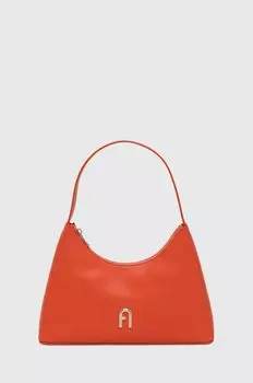 Кожаная сумочка Furla, оранжевый