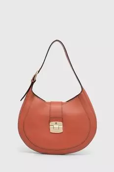 Кожаная сумочка Furla, оранжевый
