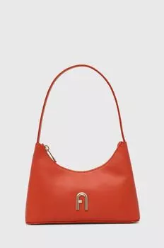 Кожаная сумочка Furla, оранжевый