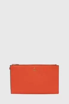 Кожаная сумочка Furla, оранжевый
