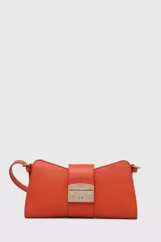 Кожаная сумочка Furla, оранжевый