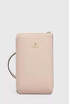 Кожаная сумочка Furla, розовый