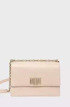 Кожаная сумочка Furla, розовый
