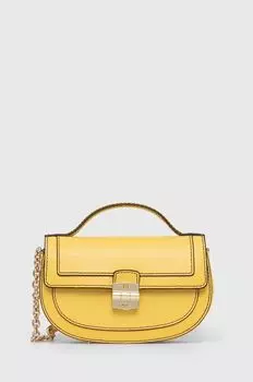 Кожаная сумочка Furla, желтый