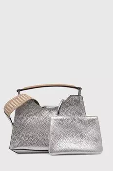 Кожаная сумочка Gianni Chiarini, серебро