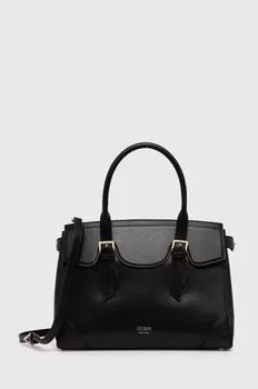 Кожаная сумочка Guess, черный