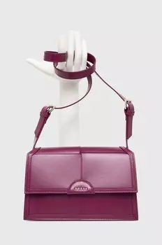 Кожаная сумочка Guess, гранат