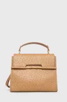 Кожаная сумочка Guess, коричневый