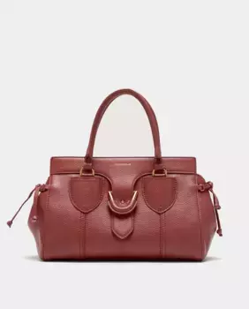 Кожаная сумочка из коллекции York Coccinelle, розовый