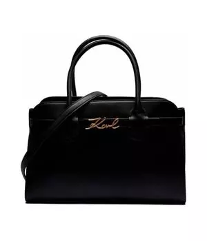 Кожаная сумочка k/signature Karl Lagerfeld, черный