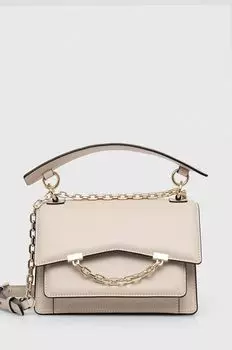 Кожаная сумочка Karl Lagerfeld, бежевый