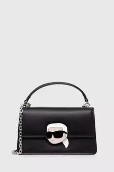 Кожаная сумочка Karl Lagerfeld, черный