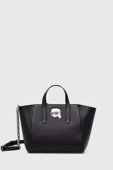 Кожаная сумочка Karl Lagerfeld, черный