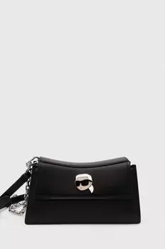 Кожаная сумочка Karl Lagerfeld, черный