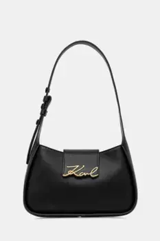 Кожаная сумочка Karl Lagerfeld, черный