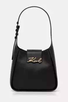 Кожаная сумочка Karl Lagerfeld, черный