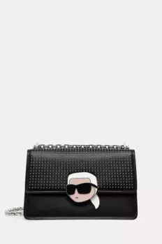 Кожаная сумочка Karl Lagerfeld, черный