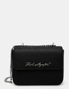 Кожаная сумочка Karl Lagerfeld, черный