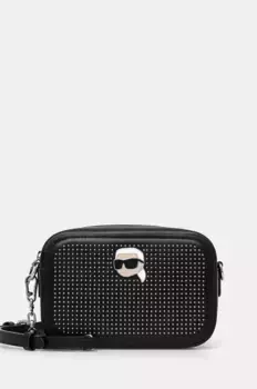 Кожаная сумочка Karl Lagerfeld, черный