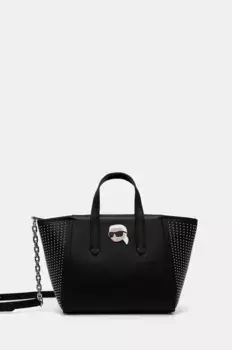 Кожаная сумочка Karl Lagerfeld, черный