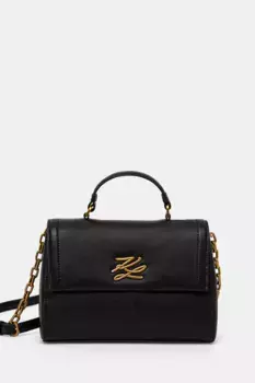 Кожаная сумочка Karl Lagerfeld, черный