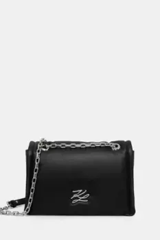 Кожаная сумочка Karl Lagerfeld, черный