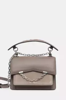 Кожаная сумочка Karl Lagerfeld, серый