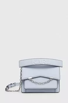 Кожаная сумочка Karl Lagerfeld, синий