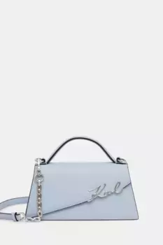 Кожаная сумочка Karl Lagerfeld, синий