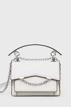 Кожаная сумочка Карла Лагерфельда Karl Lagerfeld, белый