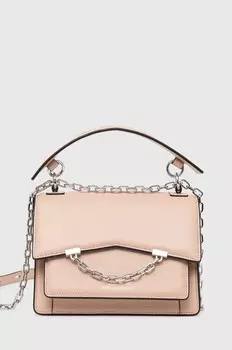 Кожаная сумочка Карла Лагерфельда Karl Lagerfeld, розовый
