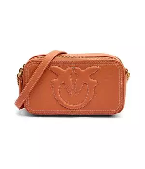Кожаная сумочка Кэрри Pinko, оранжевый