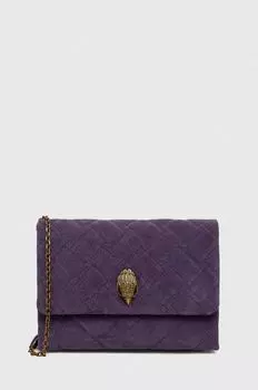 Кожаная сумочка Kurt Geiger London, фиолетовый