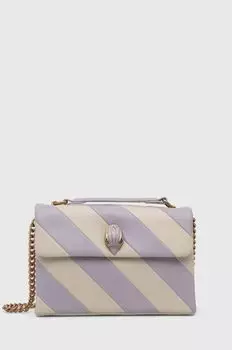 Кожаная сумочка Kurt Geiger London, фиолетовый