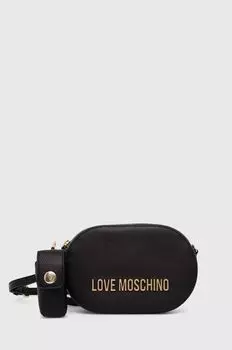 Кожаная сумочка Love Moschino, черный