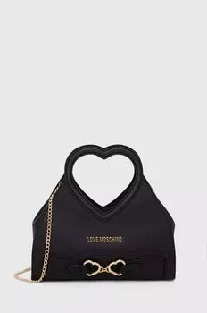Кожаная сумочка Love Moschino, черный