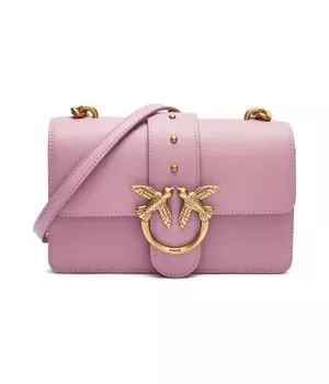 Кожаная сумочка love one mini Pinko, фиолетовый