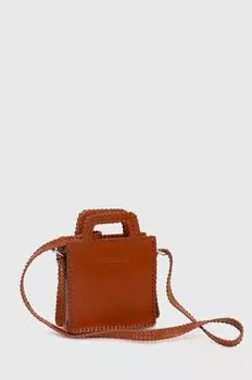 Кожаная сумочка Lovechild, коричневый