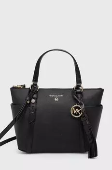 Кожаная сумочка MICHAEL Michael Kors, черный