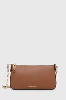 Кожаная сумочка MICHAEL Michael Kors, коричневый