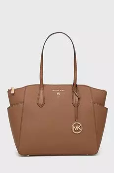 Кожаная сумочка MICHAEL Michael Kors, коричневый