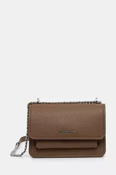 Кожаная сумочка Michael Michael Kors, коричневый