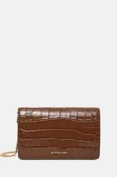 Кожаная сумочка Michael Michael Kors, коричневый