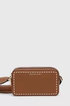 Кожаная сумочка Michael Michael Kors, коричневый
