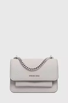 Кожаная сумочка Michael Michael Kors, серый