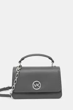 Кожаная сумочка MICHAEL Michael Kors, серый