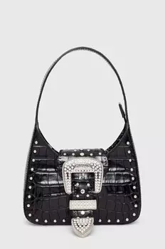 Кожаная сумочка Moschino Jeans, черный