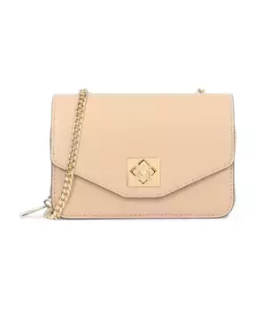 Кожаная сумочка на цепочке Kazar, бежевый